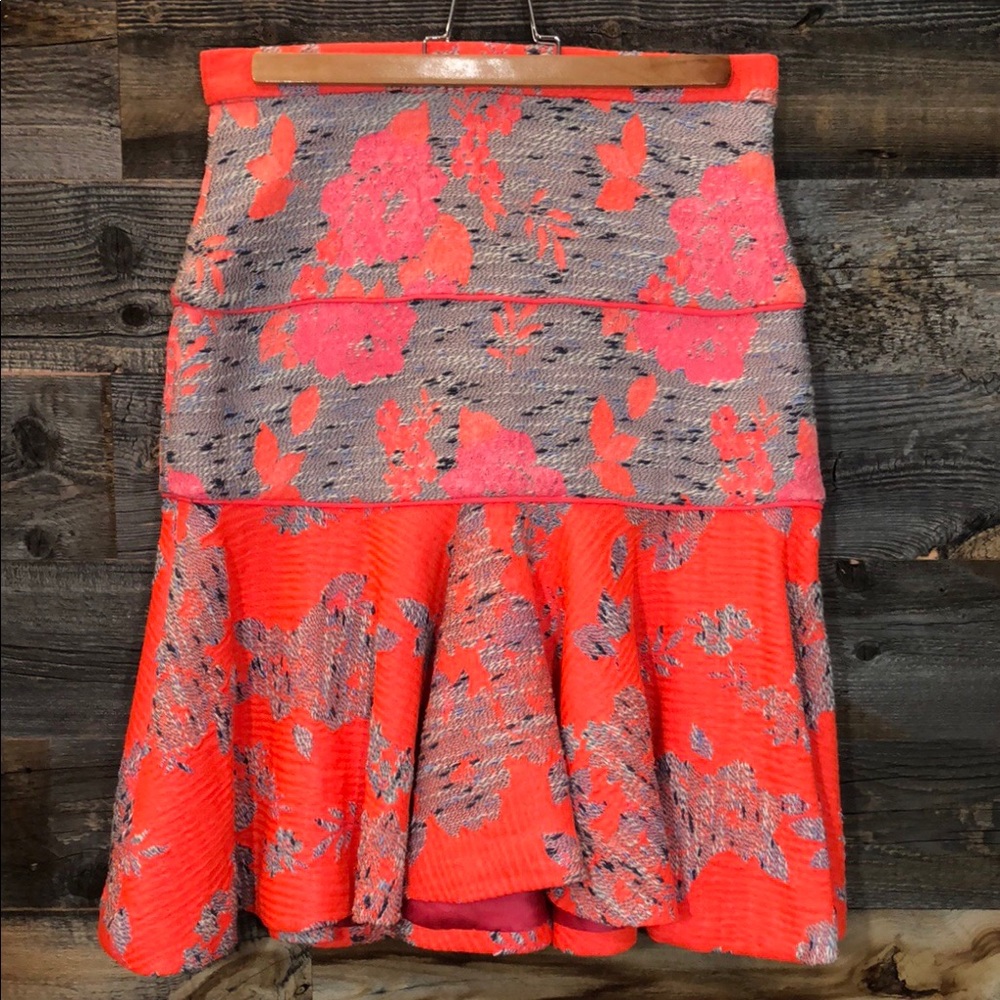 Katharine Kidd Aconte Jacquard Flare Skirt|2